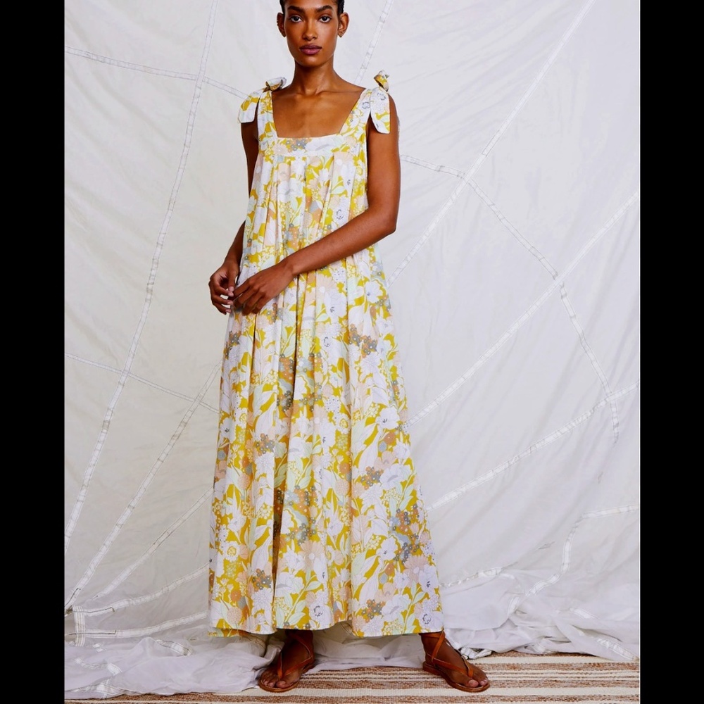 Apiece Apart Palmas shoulder tie dress